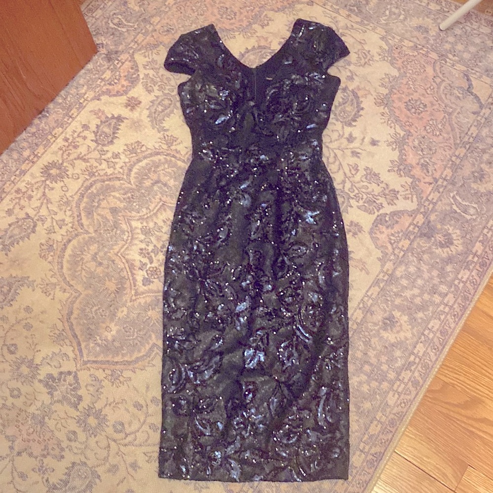 Beautiful XS dress the population black tie cocktail dress